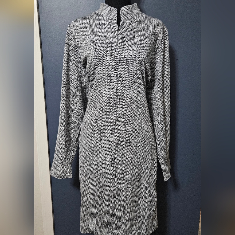 Athleta Delancy zip mock neck stretch dress with pockets plus size 1X